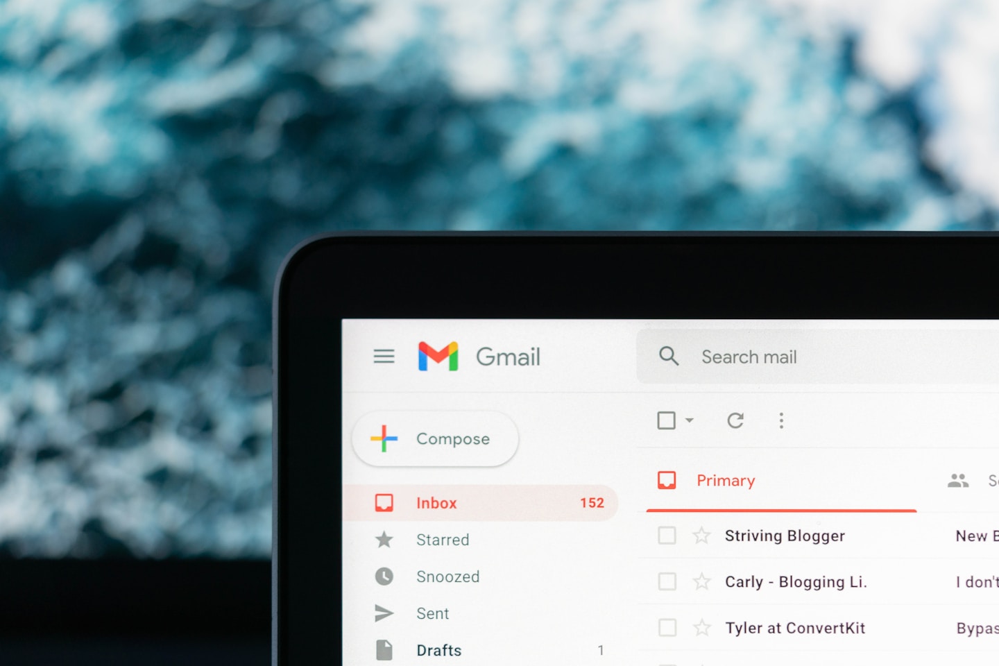 Gmail desktop app on MacBook.