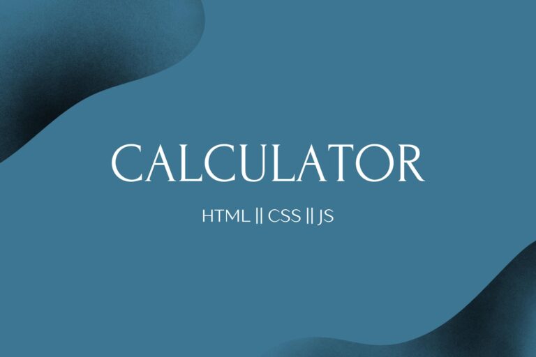 a blue background with the words calculator on it