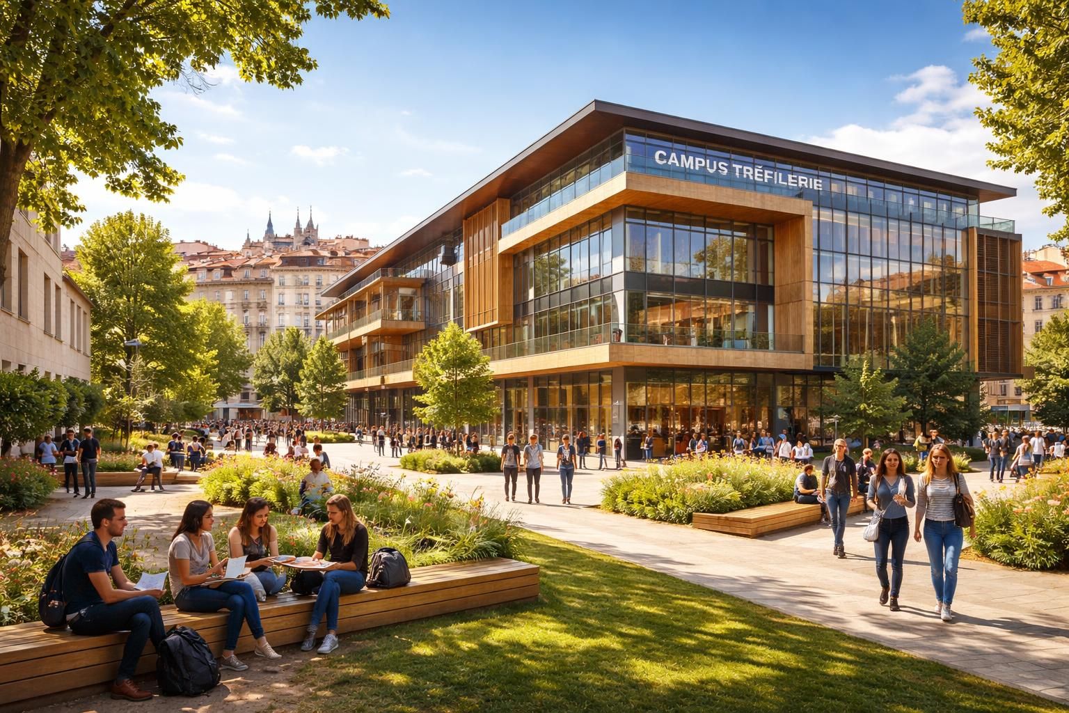 découvrez le campus tréfilerie, un espace dynamique dédié à l'innovation et à la formation situé en plein cœur de lyon, offrant des opportunités uniques pour apprendre et créer.