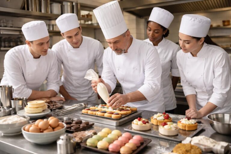 découvrez les compétences essentielles pour devenir un chef pâtissier confirmé grâce à notre formation pâtisserie complète et pratique.
